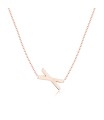 Letter X Silver Necklace SPE-5538